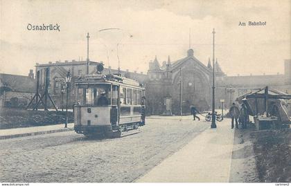 OSNABRÜCK AM BAHNHOF ZUG TRAIN TRAMWAY TRAM DEUTSCHLAND BASSE-SAXE