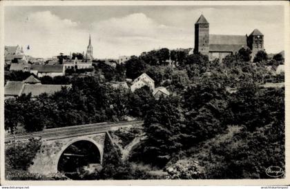 CPA Rastenburg Ostpreußen, Gesamtansicht, Eisenbahngleise