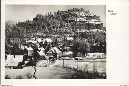 Oybin Sachsen Winterpanorama Berg Oybin