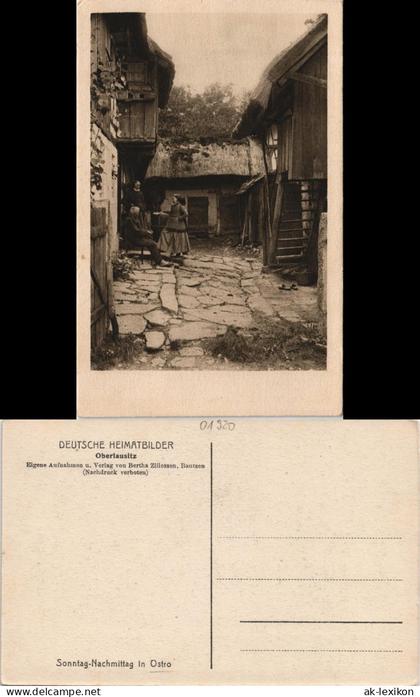 Ostro (Oberlausitz)-Panschwitz-Kuckau   Bauern und Bauerngehöft 1925