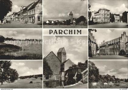 Parchim Mecklenburg-Vorpommern Teilansicht Kirche See