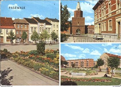 Pasewalk Mecklenburg Vorpommern Ernst Thaelmann Platz Muehlentor Platz der Aufba
