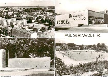 Pasewalk Mecklenburg Vorpommern Teilansicht HO-Kaufhaus Mitte Gedenkstaette im L