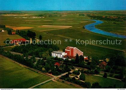 Petershagen Weser Fliegeraufnahme Weserland Klinik