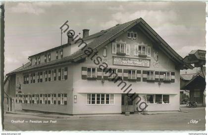 Pfronten-Weissbach - Gasthof zur Post - Besitzer Oskar Wörle - Foto-Ansichtskarte - Verlag Foto-Kohlbauer Pfronten