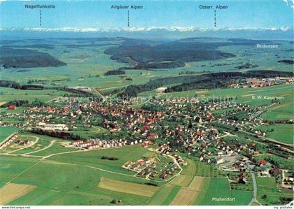 Pfullendorf Sigmaringen BW Panorama mit Alpenkette