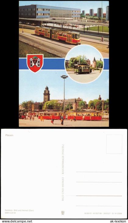 Ansichtskarte Plauen (Vogtland) Bahnhof Plauen 1981
