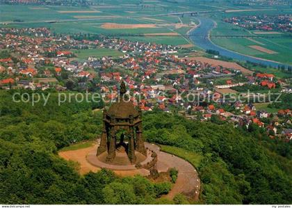 Porta Westfalica Fliegeraufnahme
