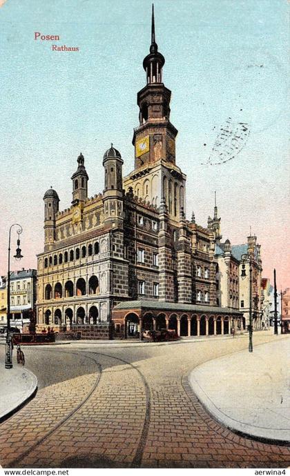 Posen Ansicht Rathaus Feldpostkarte 1915