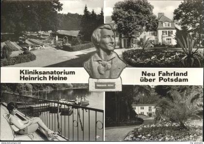 Neu Fahrland Kliniksanatorium Heinrich Heine Park Rosengarten Lehnitzsee Waldhau