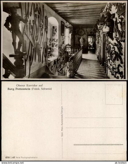 Pottenstein Oberer Korridor auf Burg Pottenstein (Fränk. Schweiz) 1929