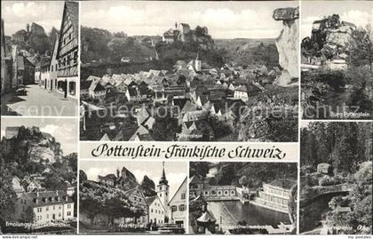 Pottenstein Oberfranken Fischergasse Total Burg Pottenstein Erholungsheim Marktp