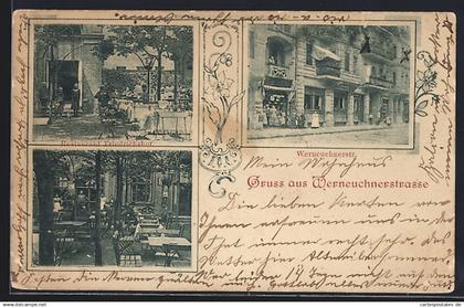 AK Berlin-Prenzlauer Berg, Gasthaus Friedrichshof in der Werneucherstrasse, jetzt Margarete-Sommer-Strasse