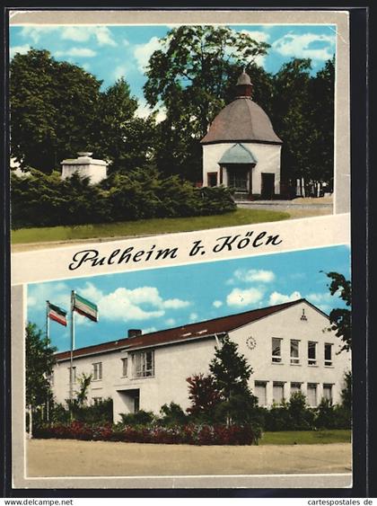 AK Pulheim b. Köln, Barbarakapelle, Hauptschule