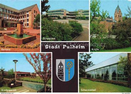 Pulheim Rathaus Gymnasium Kirche Kindergarten Schwimmbad