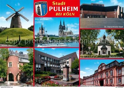 Pulheim Windmuehle Rathaus Abtei Brauweiler Barbarakapelle Dr Hans Koester Saal
