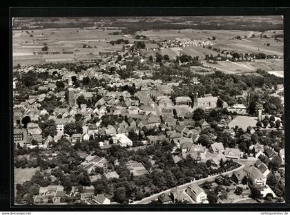 AK Quakenbrück, Gesamtansicht vom Flugzeug aus gesehen