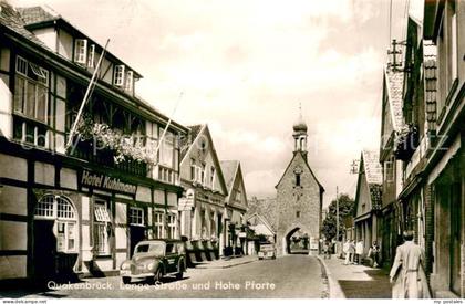 Quakenbrueck Lange Strasse und Hohe Pforte m. Hotel Kuhlmann