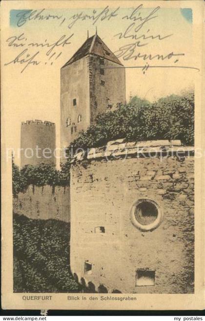 Querfurt Sachsen-Anhalt Schloss Graben