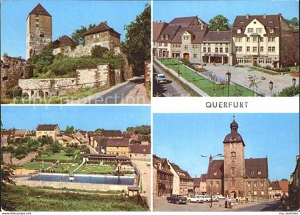Querfurt Sachsen-Anhalt Suedeingang zur Burg Am Dreieck Bad Rathaus