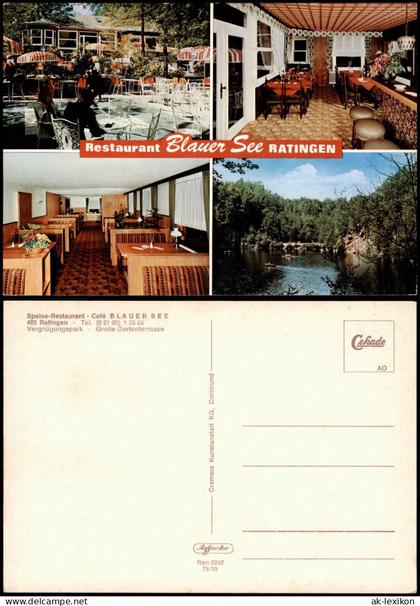 Ansichtskarte Ratingen Reifferscheid Restaurant Blauer See RATINGEN 1975