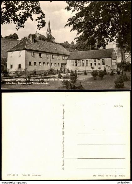 Rechenberg-Bienenmühle Hallenbad, Brause- und Wannenbäder zur DDR-Zeit 1970