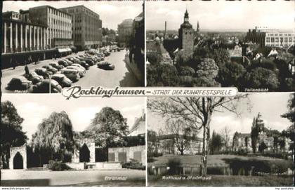 Recklinghausen Westfalen Recklinghausen Ehrenmal Rathaus x 1958