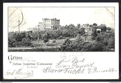 AK Berlin-Waidmannslust, Bergschloss Restaurant Waidmannslust