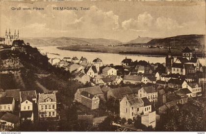 CPA Gruss vom Rhein Remagen Total