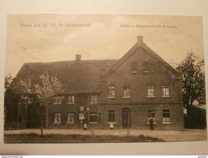 St. Vit b. Rheda-Wiedenbrück , 1914 , B. Aussel - Gasthof , Restaurant , Ansichtskarte , AK , CPA !!