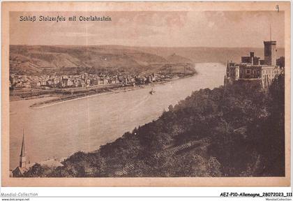 AEJP10-0837- ALLEMAGNE - SCHLOSS STOLZENFELS MIT OBERLAHNSTEIN