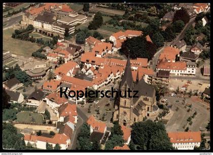 ÄLTERE POSTKARTE METTINGEN HEIMAT DER TÜÖTTEN LUFTBILD FLIEGERAUFNAHME GESAMTANSICHT AK Ansichtskarte postcard cpa