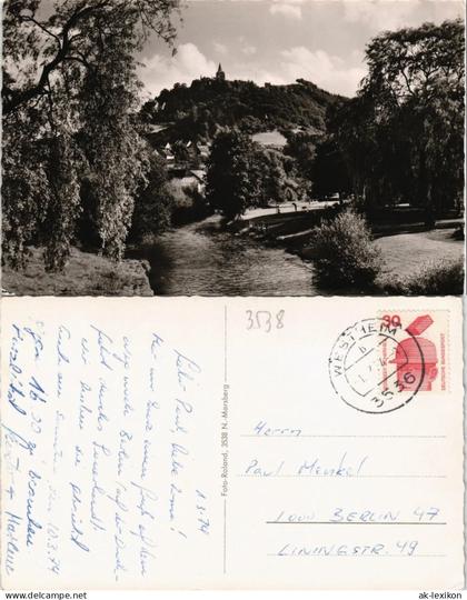 Ansichtskarte Niedermarsberg-Marsberg Stadtpartie 1974