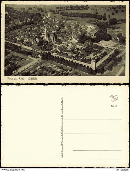 Ansichtskarte Zons-Dormagen Luftbild 1940