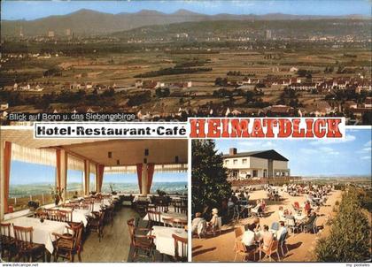 Bornheim Rheinland Hotel Restaurant Heimatblick Blick Bonn Siebengebirge