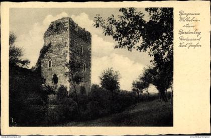 CPA Bardenberg Würselen in Nordrhein Westfalen, Burgruine Wilhelmstein, Restaurant Karl Grafen