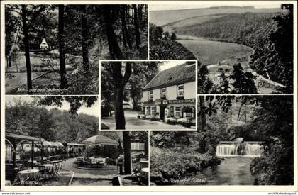 CPA Erkrath in Nordrhein Westfalen, Wasserfall Düssel, Gasthaus Neanderhöhle, Neandertal