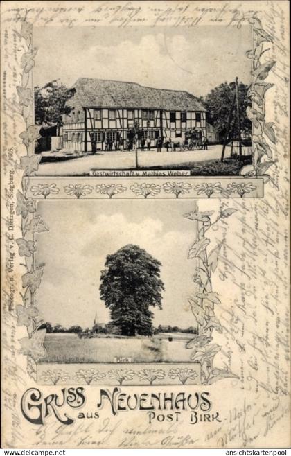 CPA Neuenhaus Neunkirchen Seelscheid im Rhein Sieg Kreis, Gastwirtschaft, Birk