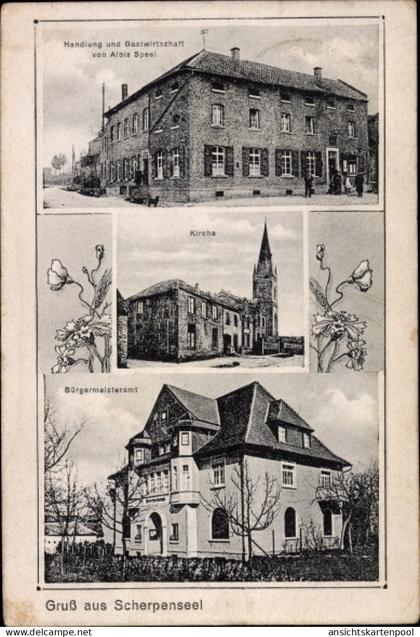 CPA Scherpenseel Übach Palenberg Nordrhein Westfalen, Bürgermeisteramt, Handlung, Kirche