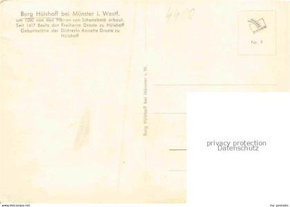 Huelshoff Burg Havixbeck Muenster NRW Muenster i. Westf.