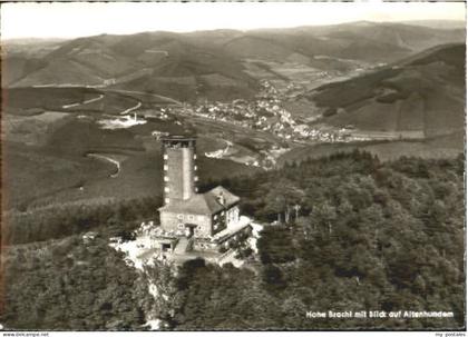 Lennestadt Hohe Bracht Fliegeraufnahme ungelaufen ca. 1965