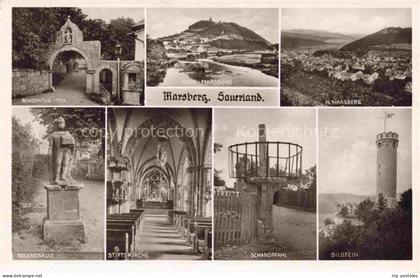 Marsberg Sauerland Benediktus Tor Panorama Marsberg Rolandsaeule Stiftskirche Sc