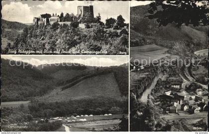 Nideggen Eifel Burg Blick Campingplatz Brueck