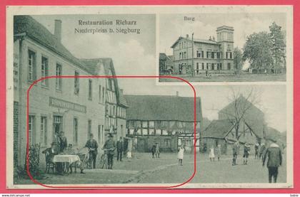 Niederpleiss b. Siegburg -  Nordrhein-Westfalen  Allemagne  :  Restauration Richarz und Burg