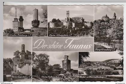 (17001) Foto AK Taunus, Burg Kronberg, Burg Eppstein, Burg Falkenstein