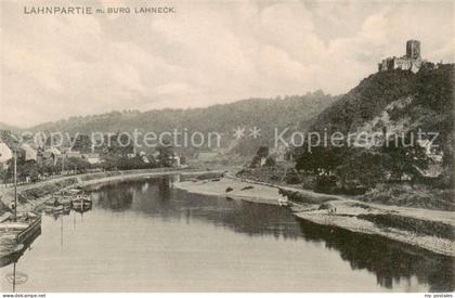 Burg Lahneck Alken Lahnpartie