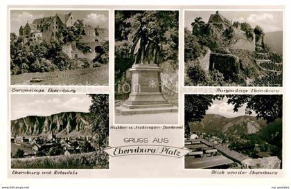 Ebernburg Burganlage Panorama Hutten und Sickingen Denkmal