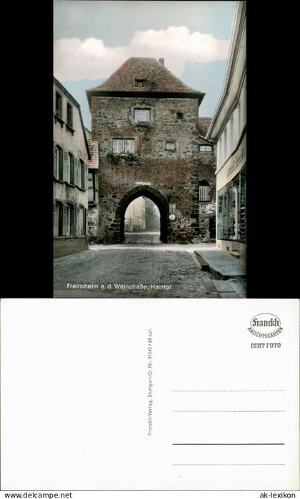 Freinsheim an der Weinstraße Straßen Partie Wohnhäuser am Haintor 1960