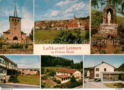 Leimen Pfalz Kirche Stadtansicht Mariengrotte Schule Teilansichten
