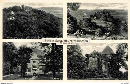 Schaumburg Schloss Schloss Schaumburg nach einem alten Stich aeusseres Burgtor V